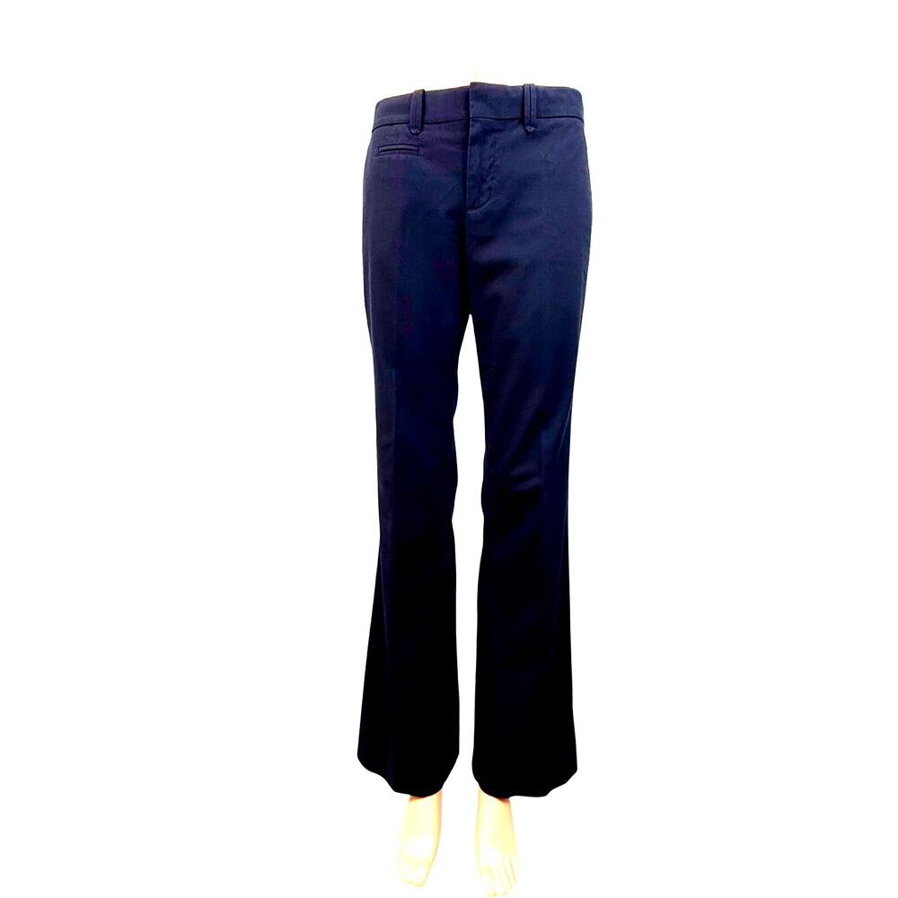 Gap Hip Slung Stretch Navy Casual Dress Pants Slim Everyday Classic Trouser Cut - Picture 2 of 16